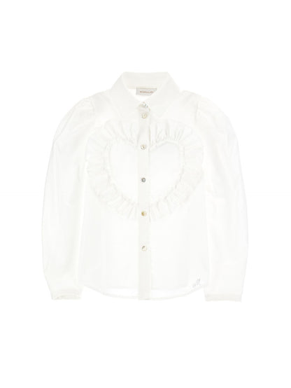 Poplin shirt with heart