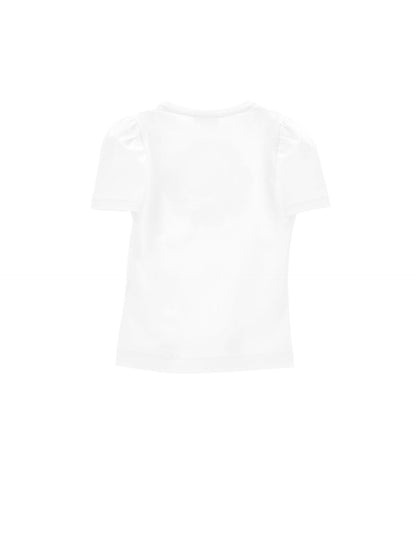 T-shirt with glitter rose
