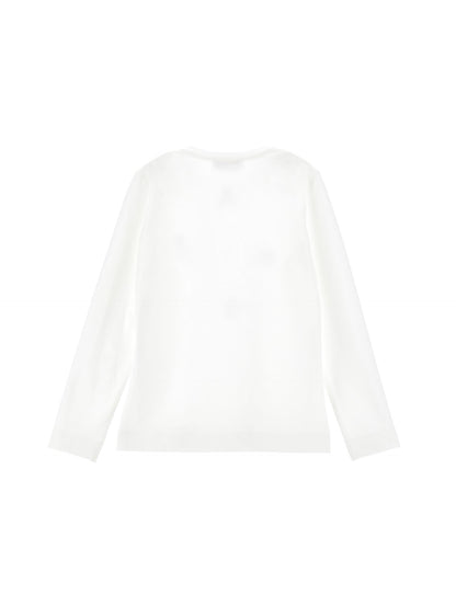 T-shirt with rhinestones and bows