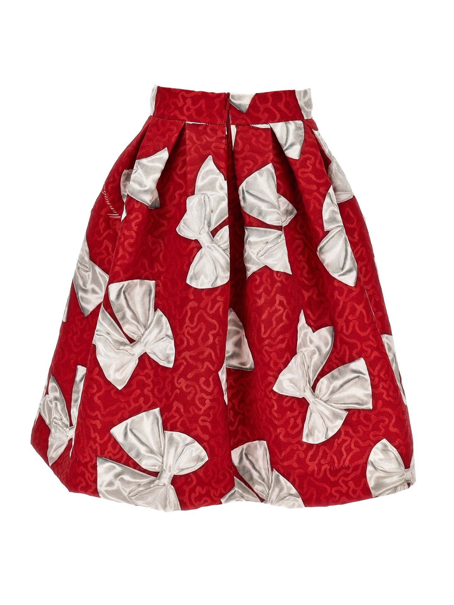 Brocade skirt with bows