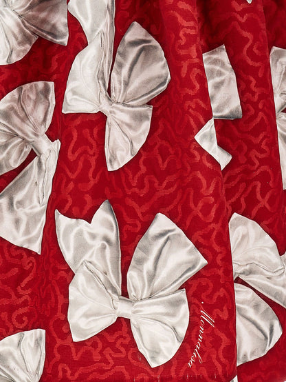 Brocade skirt with bows