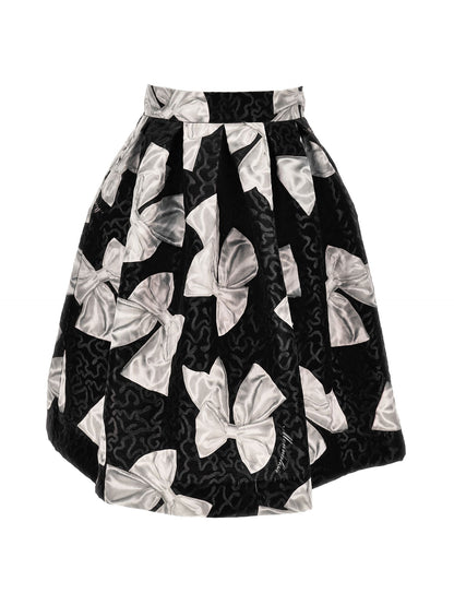 Brocade skirt with bows