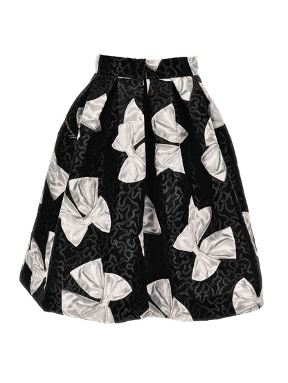 Brocade skirt with bows
