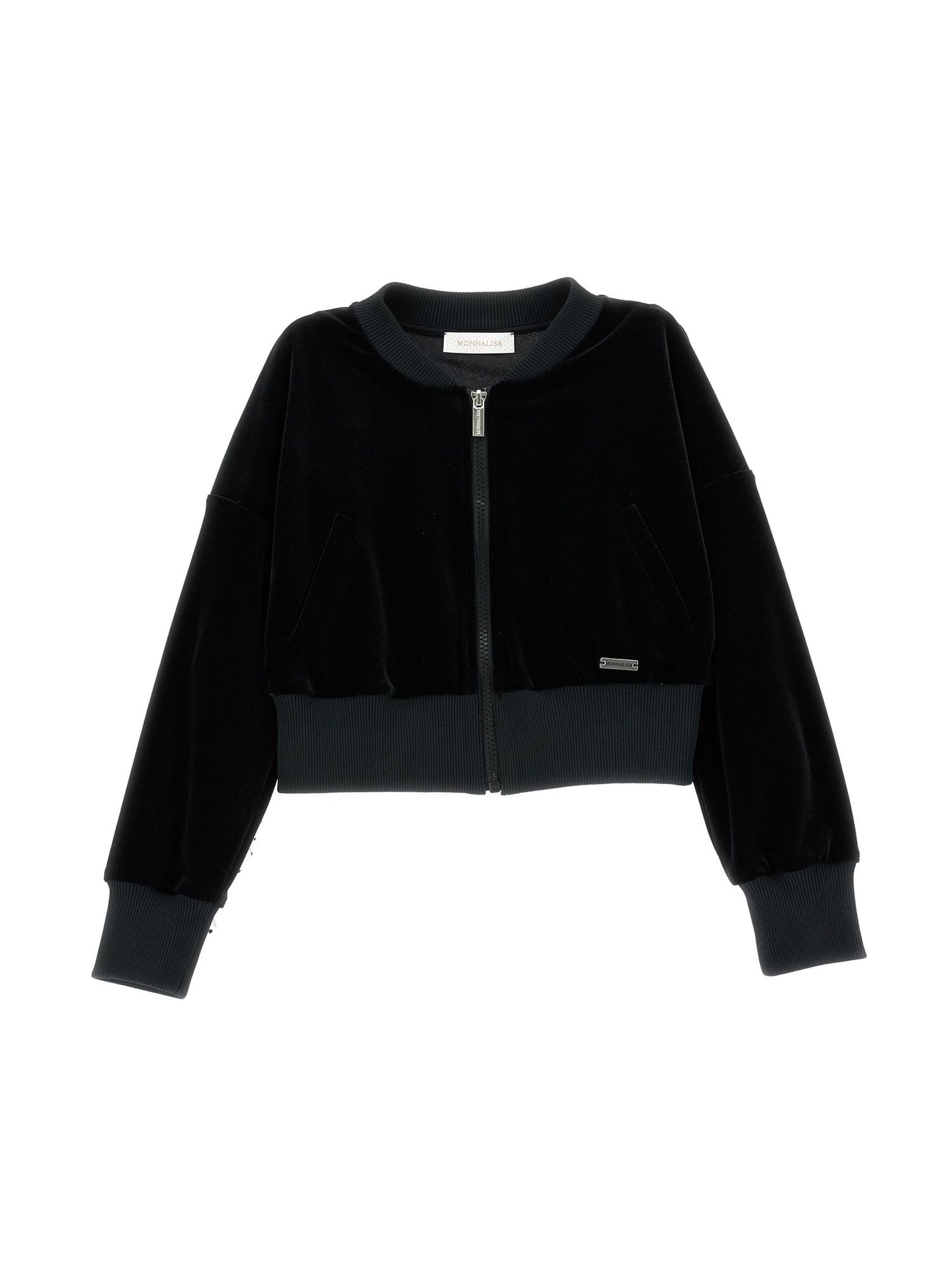 Run-resistant chenille sweatshirt