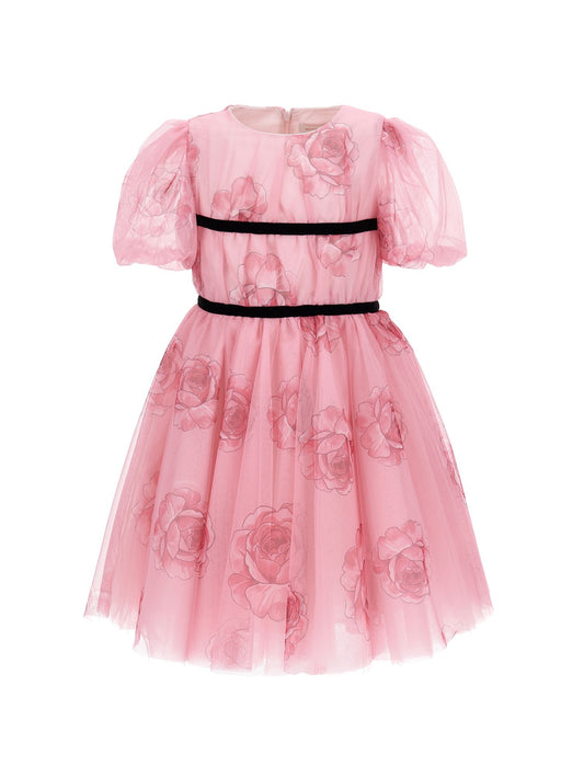 Abito tulle e rose