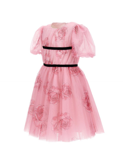 Abito tulle e rose