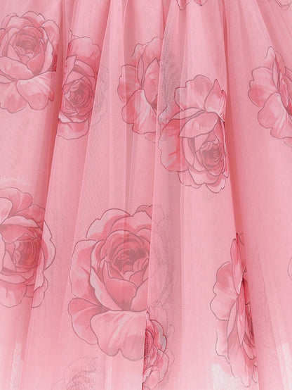 Abito tulle e rose