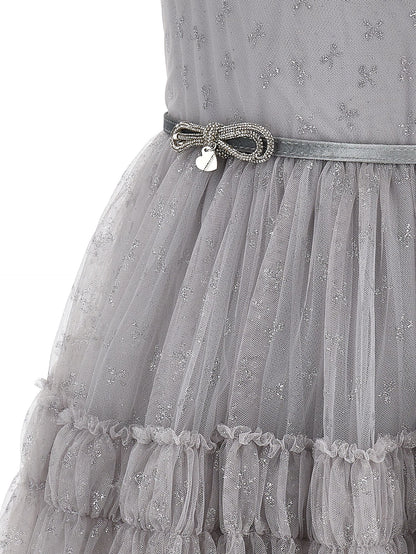 Abito tulle glitterato