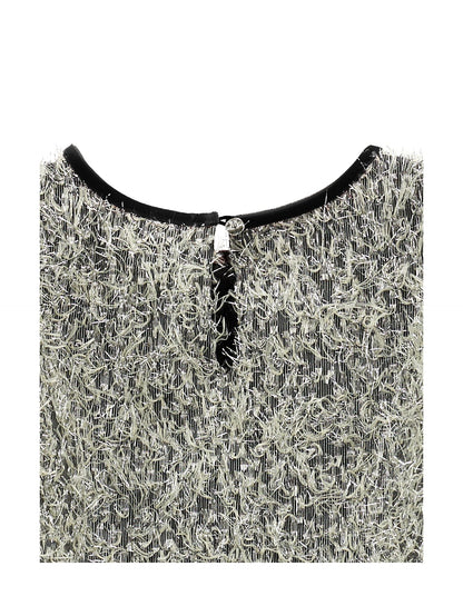 Abito frange lurex