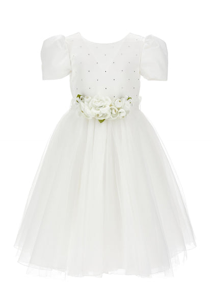 Duchesse Kleid aus Satin und Glitzertüll