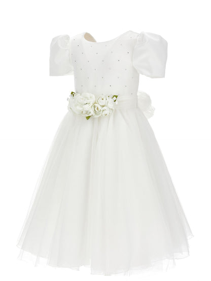 Duchesse Kleid aus Satin und Glitzertüll