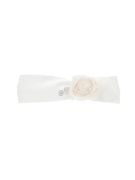 Fascia per capelli con rosa