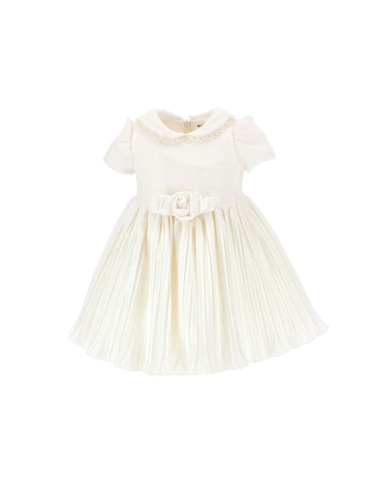 Abito velluto con tulle lurex