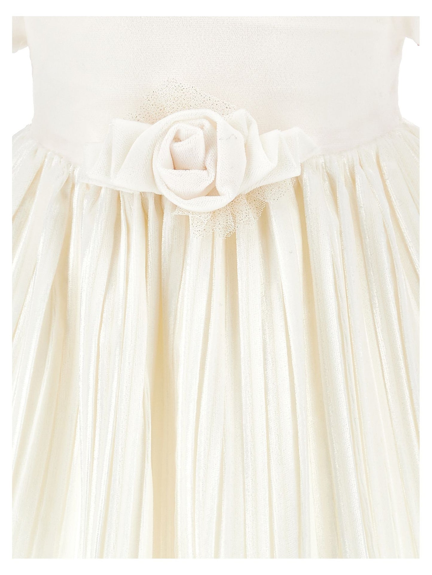 Abito velluto con tulle lurex