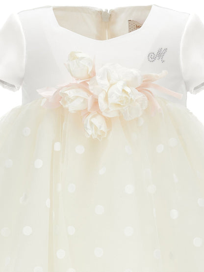 High-waisted tulle dress