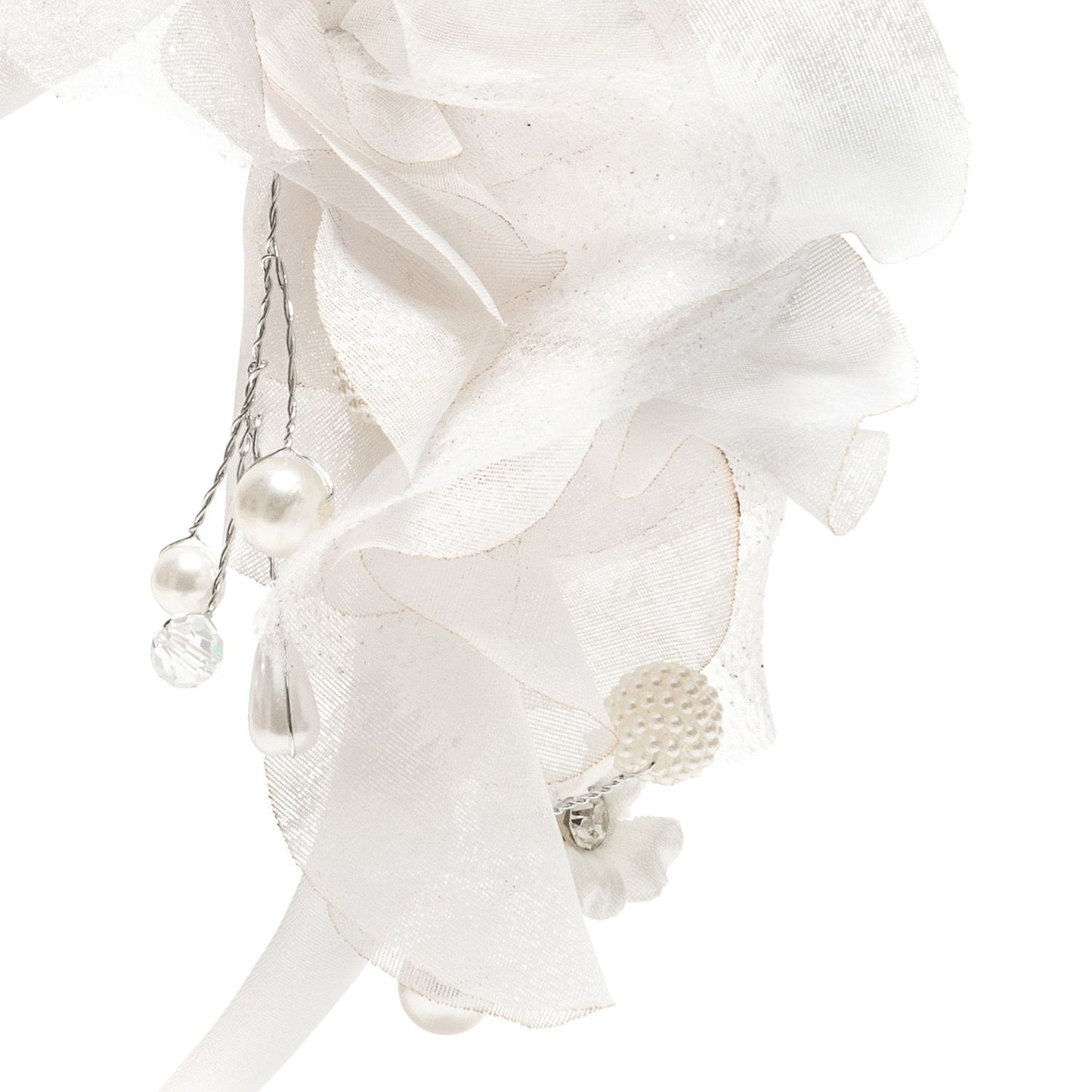 Cerchietto con fiore organza