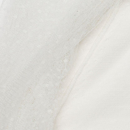 Cotton and tulle shrug