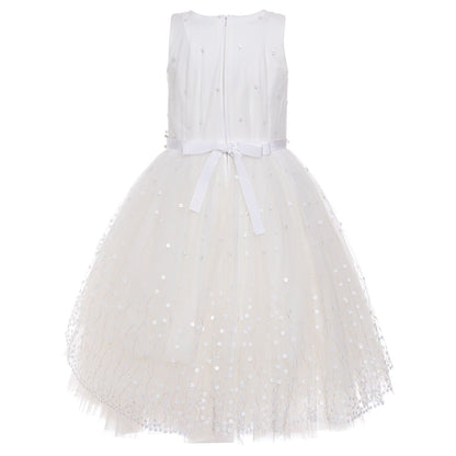 Abito con ricami in paillettes