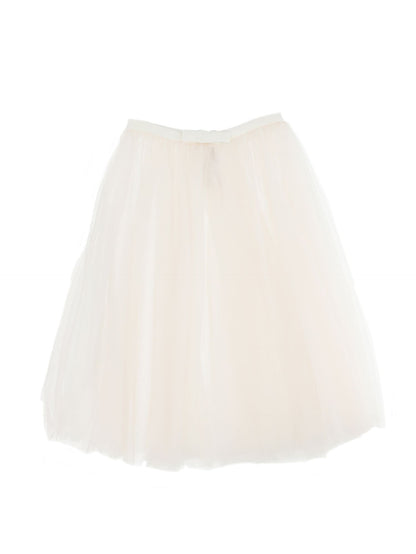 Tuta in pizzo con gonna in tulle