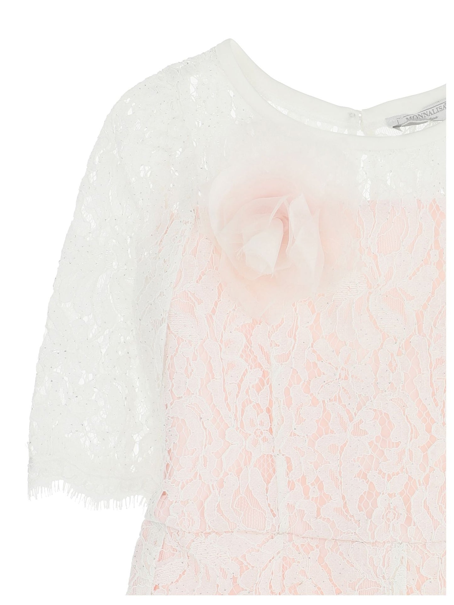 Tuta in pizzo con gonna in tulle