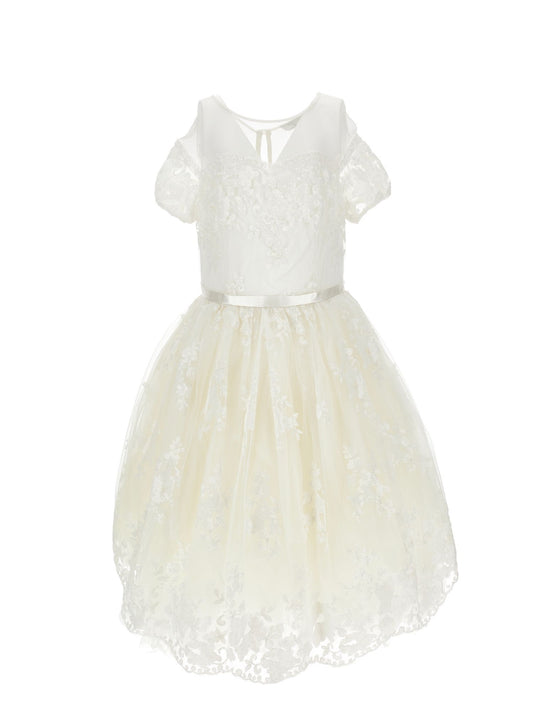 Abito ricamato in paillettes