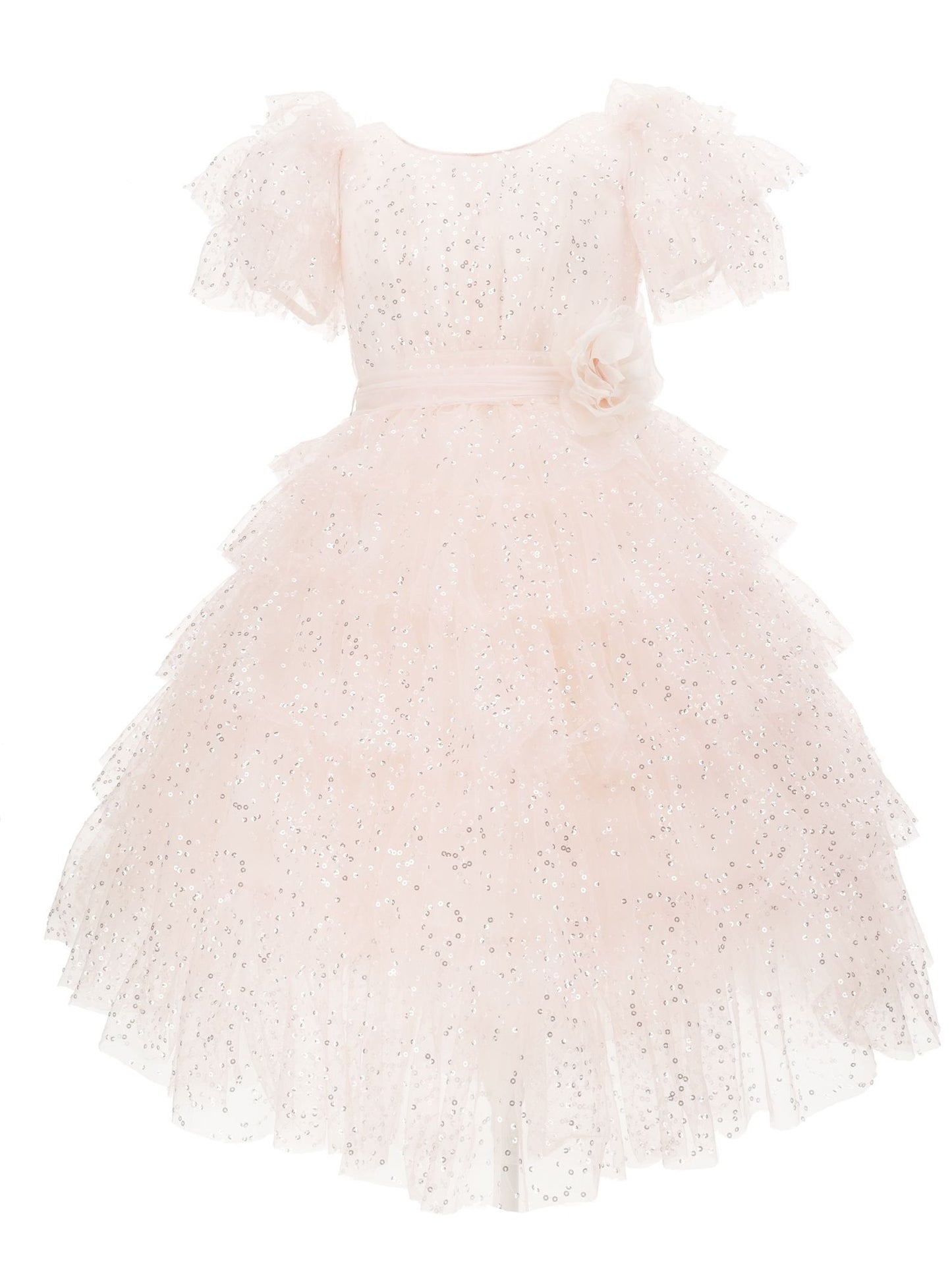 Abito tulle con paillettes