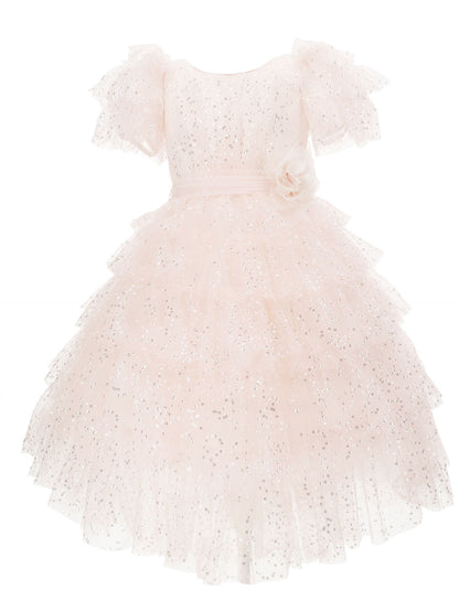 Abito tulle con paillettes