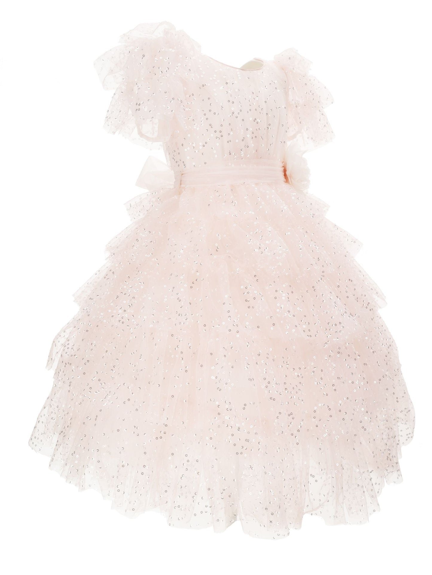 Abito tulle con paillettes