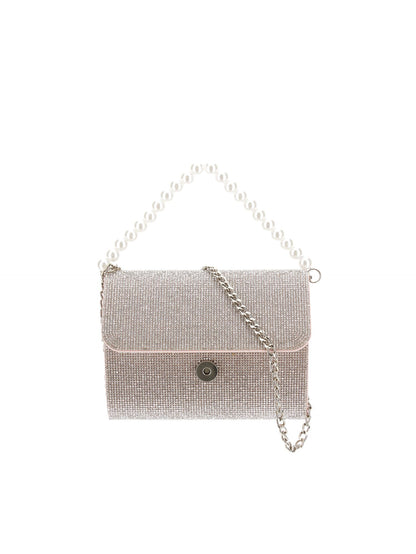 Rhinestone mesh bag