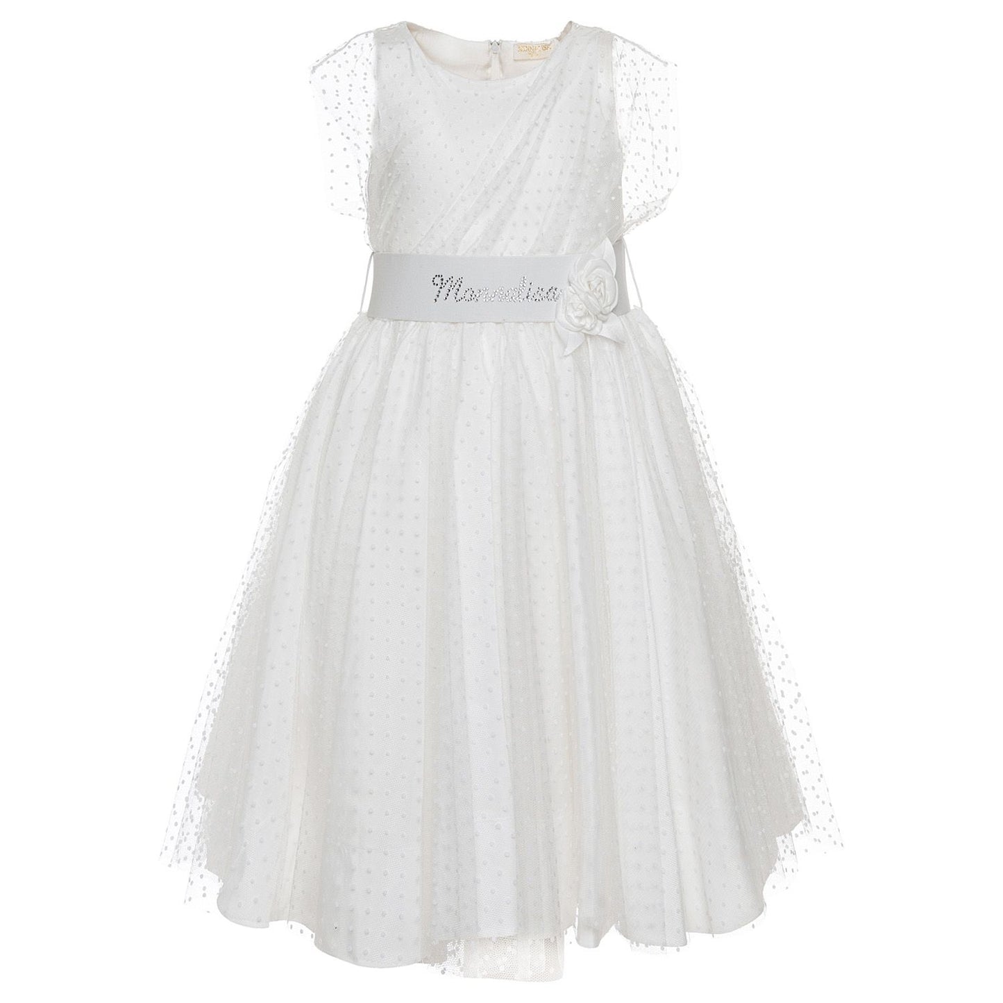 Abito in tulle a pois