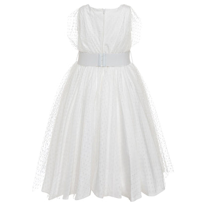 Abito in tulle a pois
