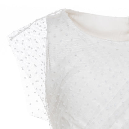 Abito in tulle a pois