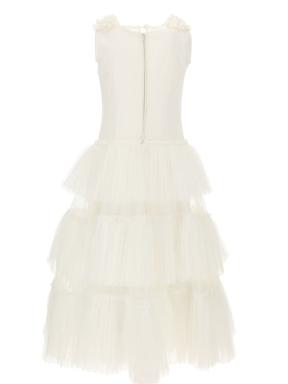 Abito lungo in tulle