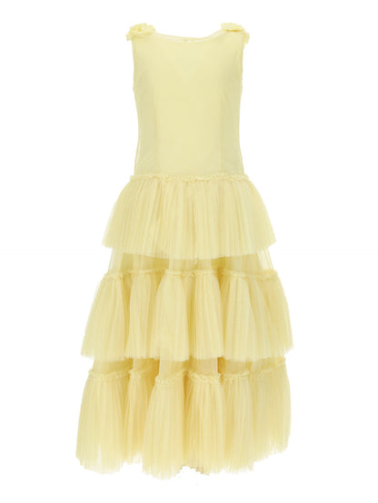Abito lungo in tulle