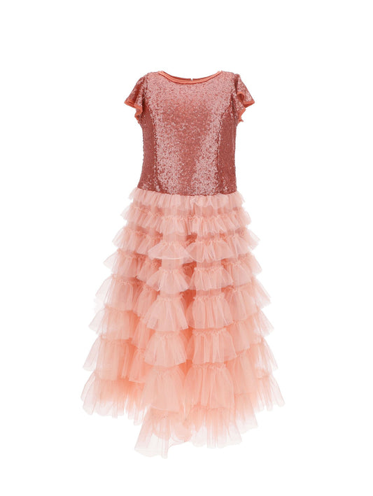 Abito paillettes e tulle
