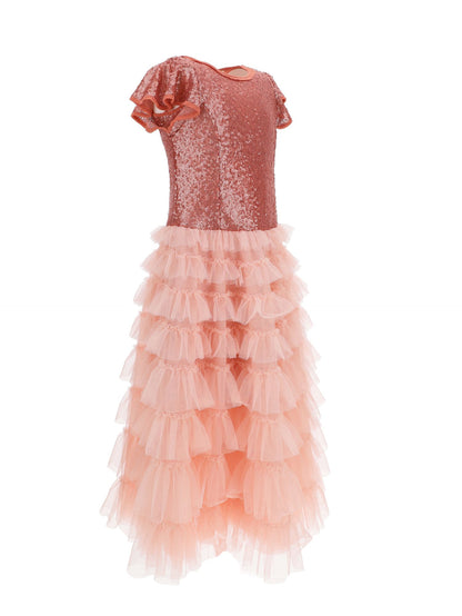 Abito paillettes e tulle