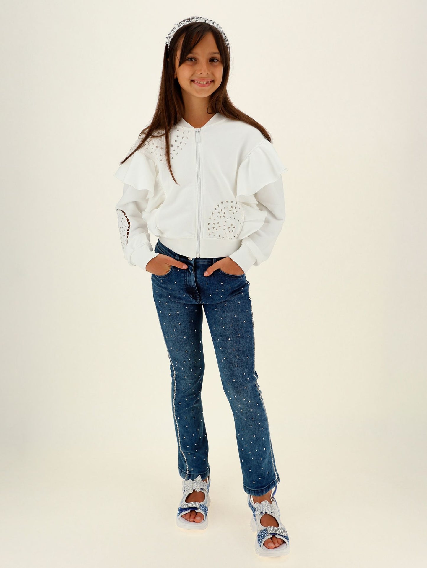 Jeans con strass
