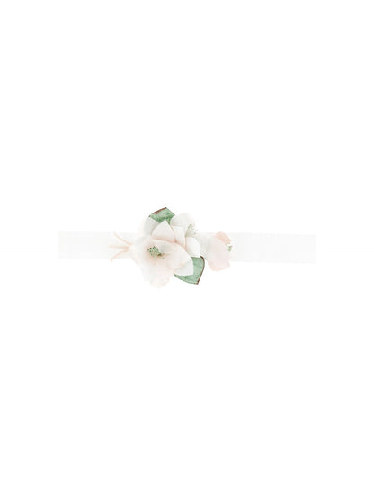 Ribbon belt with magnolias
