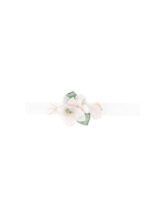 Ribbon belt with magnolias