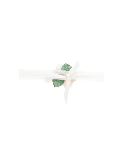 Ribbon belt with magnolias