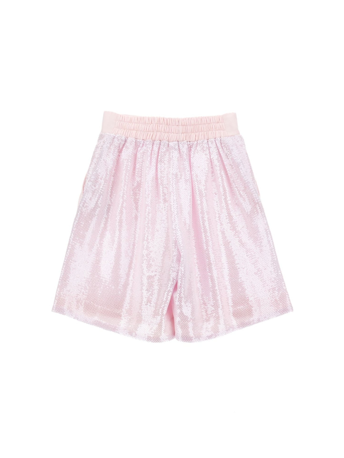 Elegant sequined Bermuda shorts