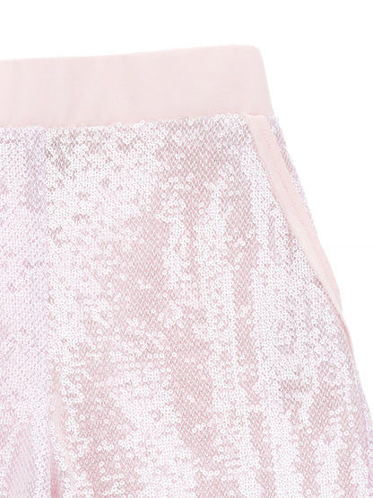 Elegant sequined Bermuda shorts