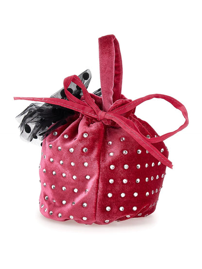 Velvet handbag