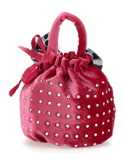 Velvet handbag