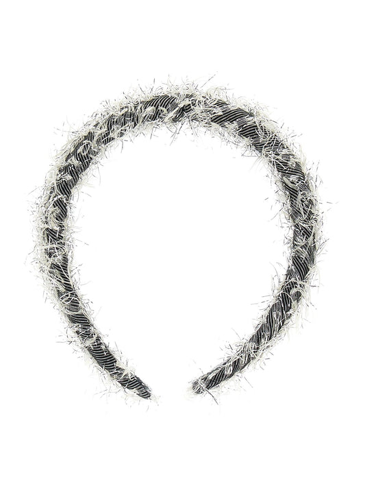 Lurex fringe headband