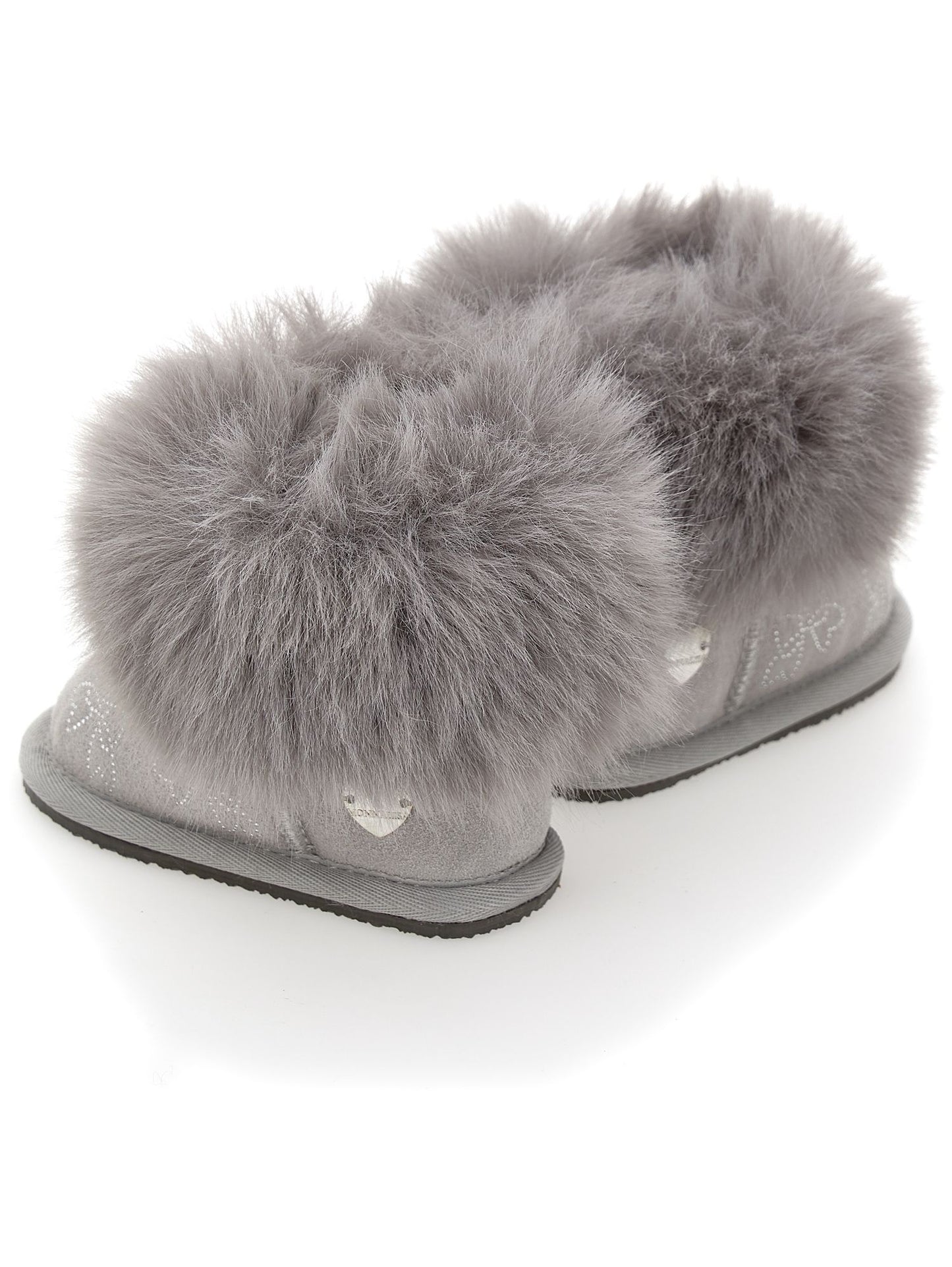 Stivali in crosta con fiocchi strass