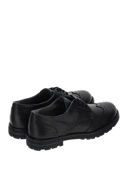 Derby in pelle con stringhe
