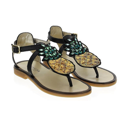 Sequin flip-flop sandal