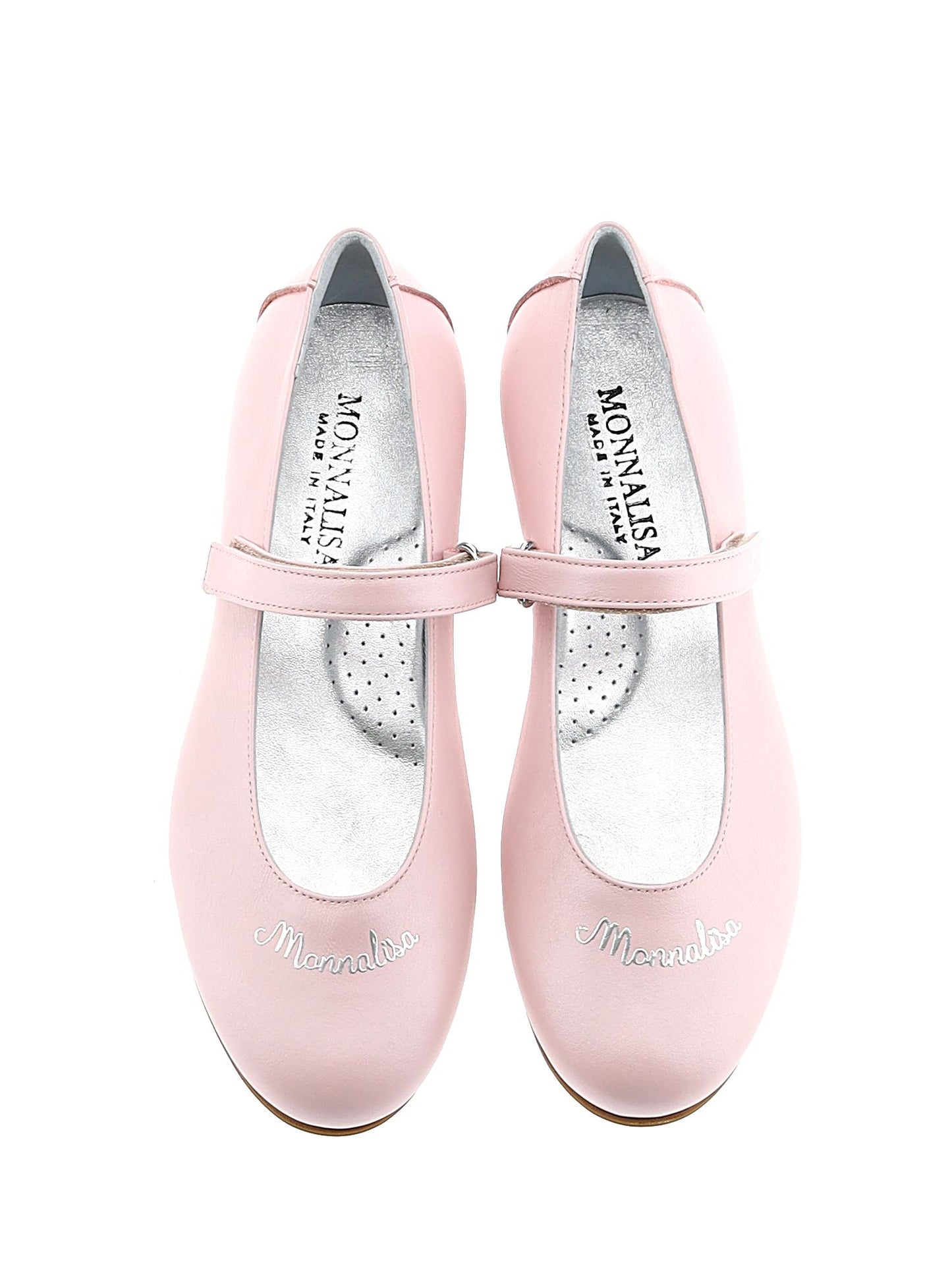 Logo leather ballerinas