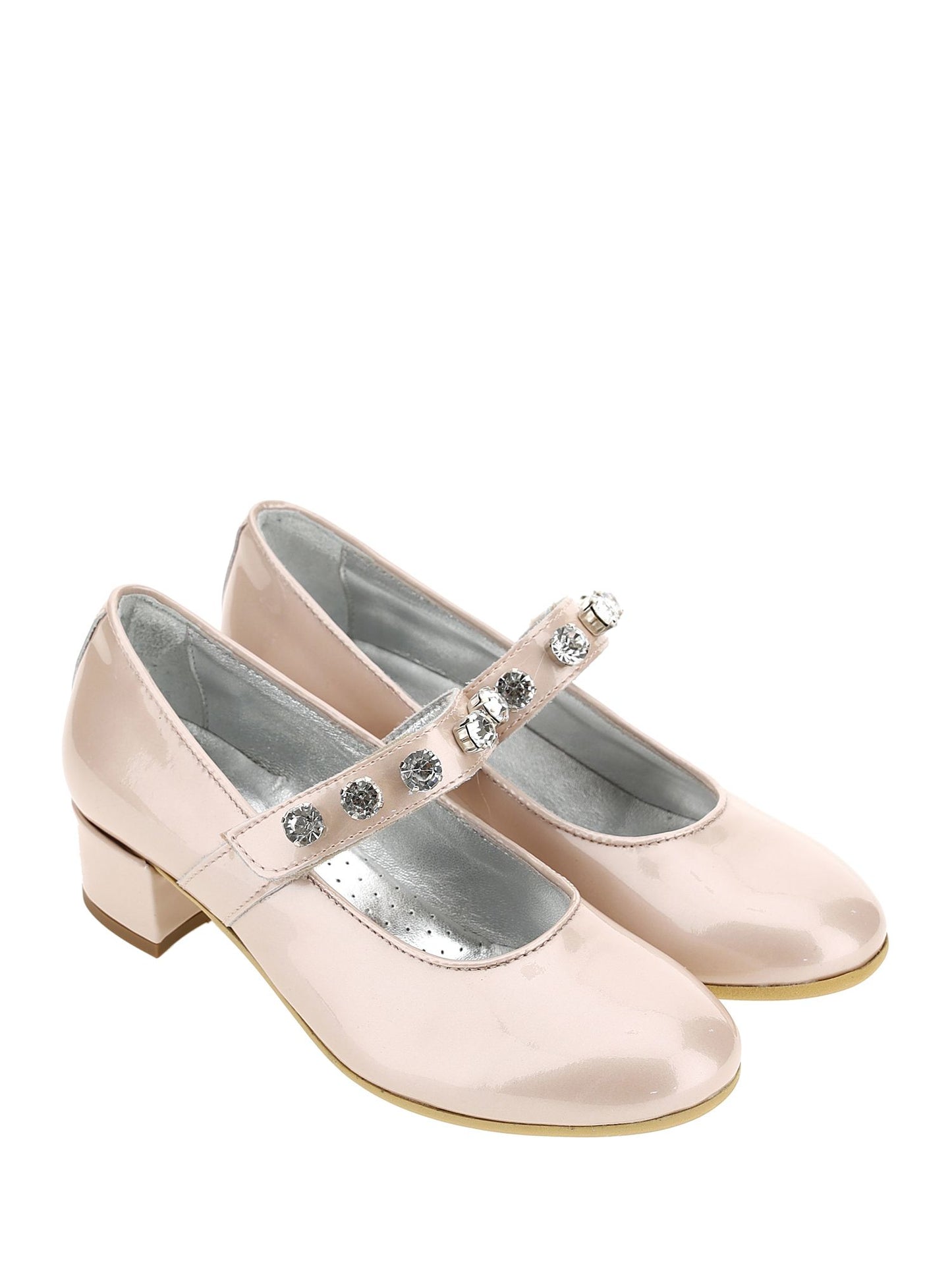 Pearly patent leather ballerinas